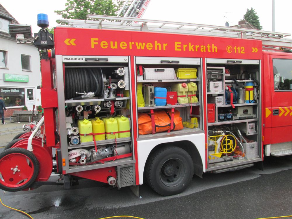 Ausrüstung des Feuerwehrwagens 1 (Funkrufname 1.46.2) der Feuerwehr Erkrath